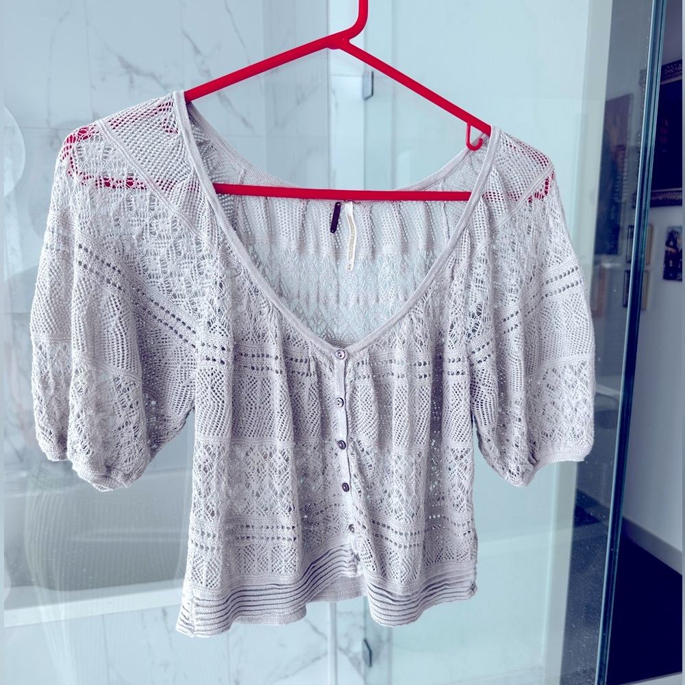 Free People Crochet top